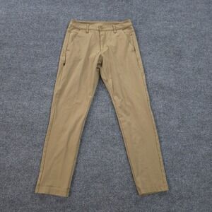 Bylt Pants Mens 28x29 Slim Tan Everyday Pant 2.0 Performance Casual Gym Training
